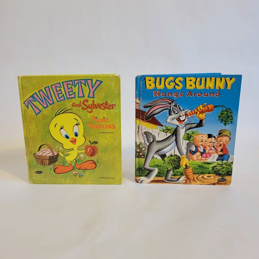 Vintage Tell-A-Tale Whitman Hardcover Childrens Fairy Tale Books. Lot of 2